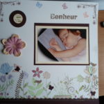 Page florale scrapbooking