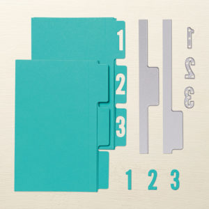 File tabs edgelits die stampin'up