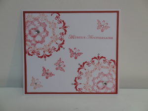 Carte stampin'up set de tampon daydream medallions