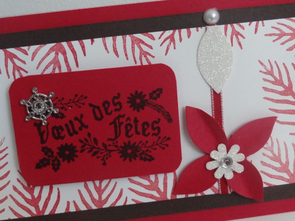 stampi'nup scrapbooking perfo fleur festive et tampons saison des fetes