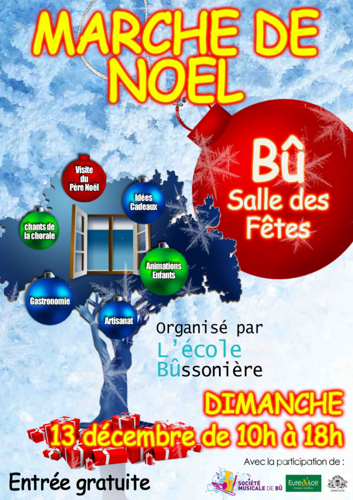 Retrouvez moi au marché de noel de bu salle des fetes  le 13/12/2015