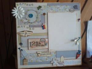 Page scrapbooking baptême