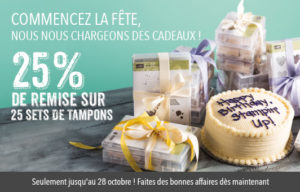 25 % de réduction tampons stampinup