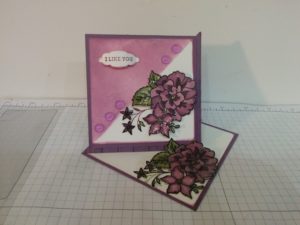 Carte chevalet stampin'up