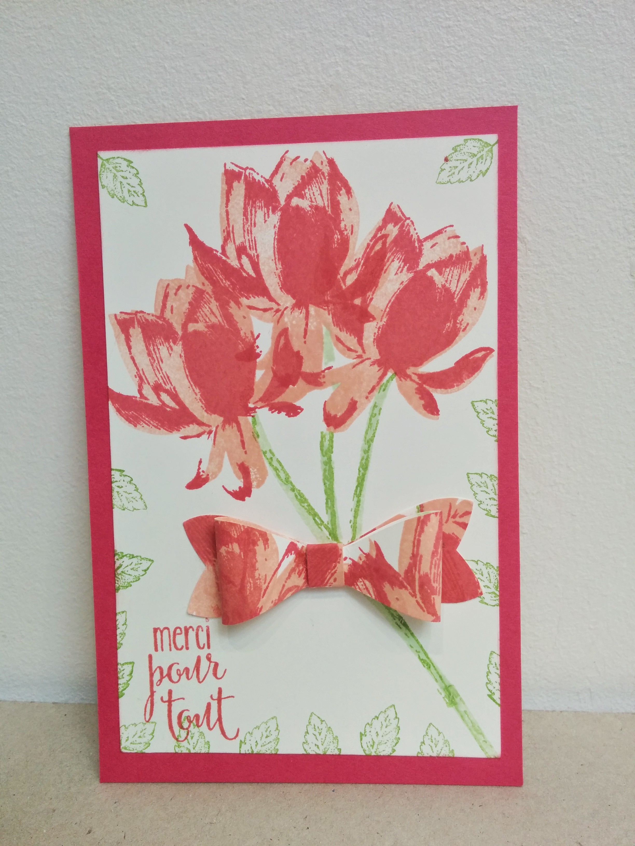 Carte Merci Tulipes