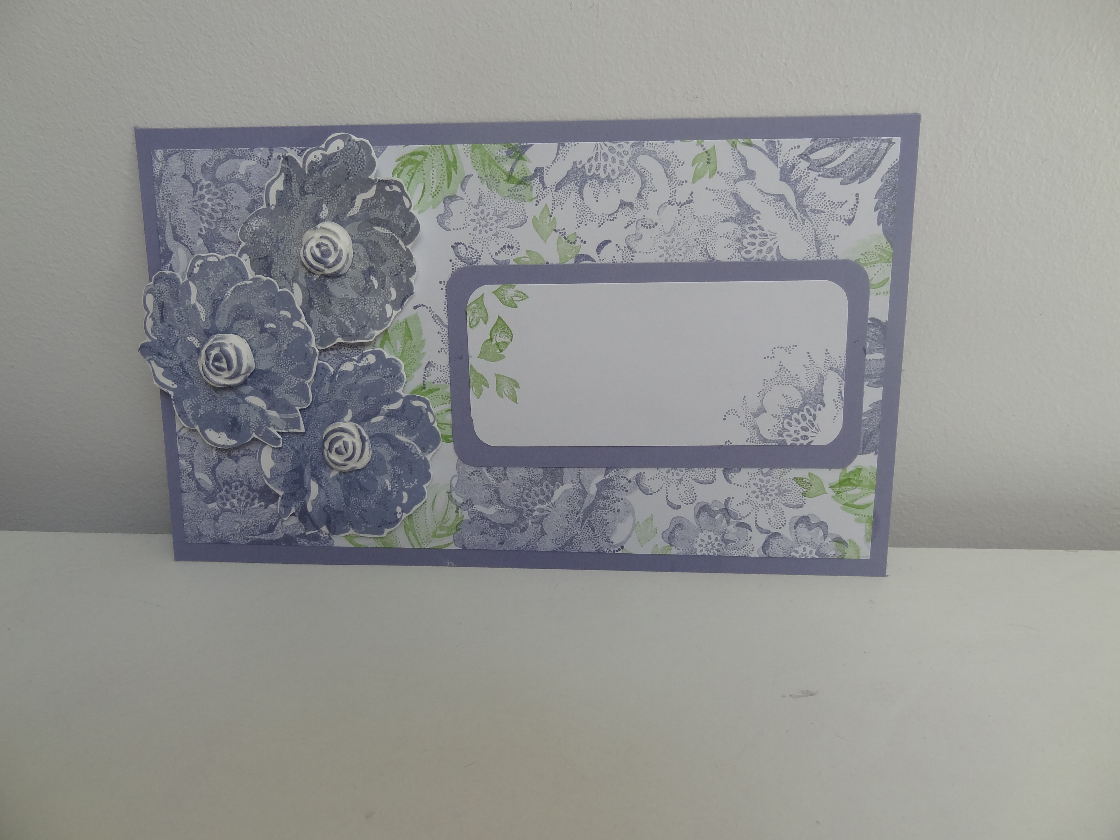 carte avec set de tampon stampin'up stippled blossoms