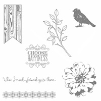 Choose Happiness Clear-Mount Stamp Set