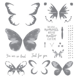 set de tampon papillon stampin'up watercolor wings deux étapes