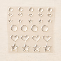 stickers stampin'up coeur étoile rond!