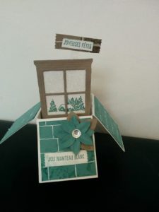 framelits fenetre stampin'up et gaufrage mur