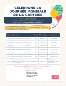 flyer journée mondiale de la carterie
