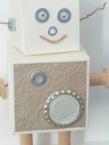 robot, insta boite stampinup atelier bibliothèque d'anet