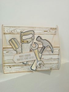 Mon panier avec le set de tampons stampin'up les bons outils