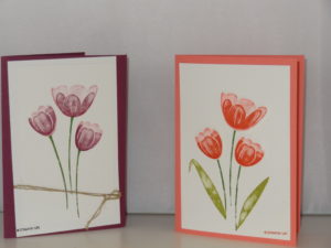 tranquil tulipes stampinup set hotesse