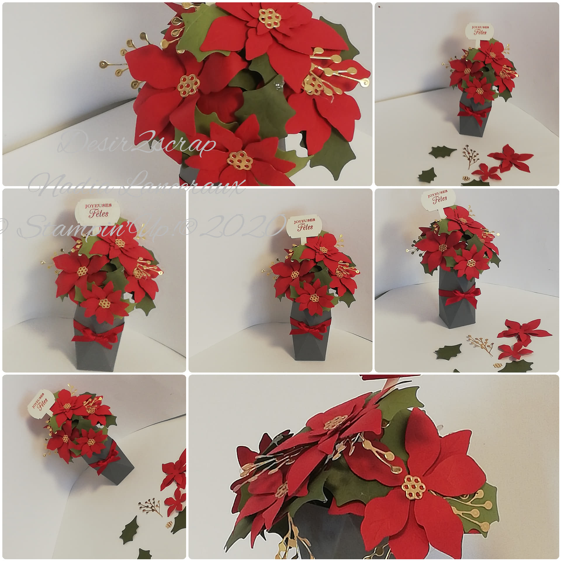 bouquet de poinsettia stampinup