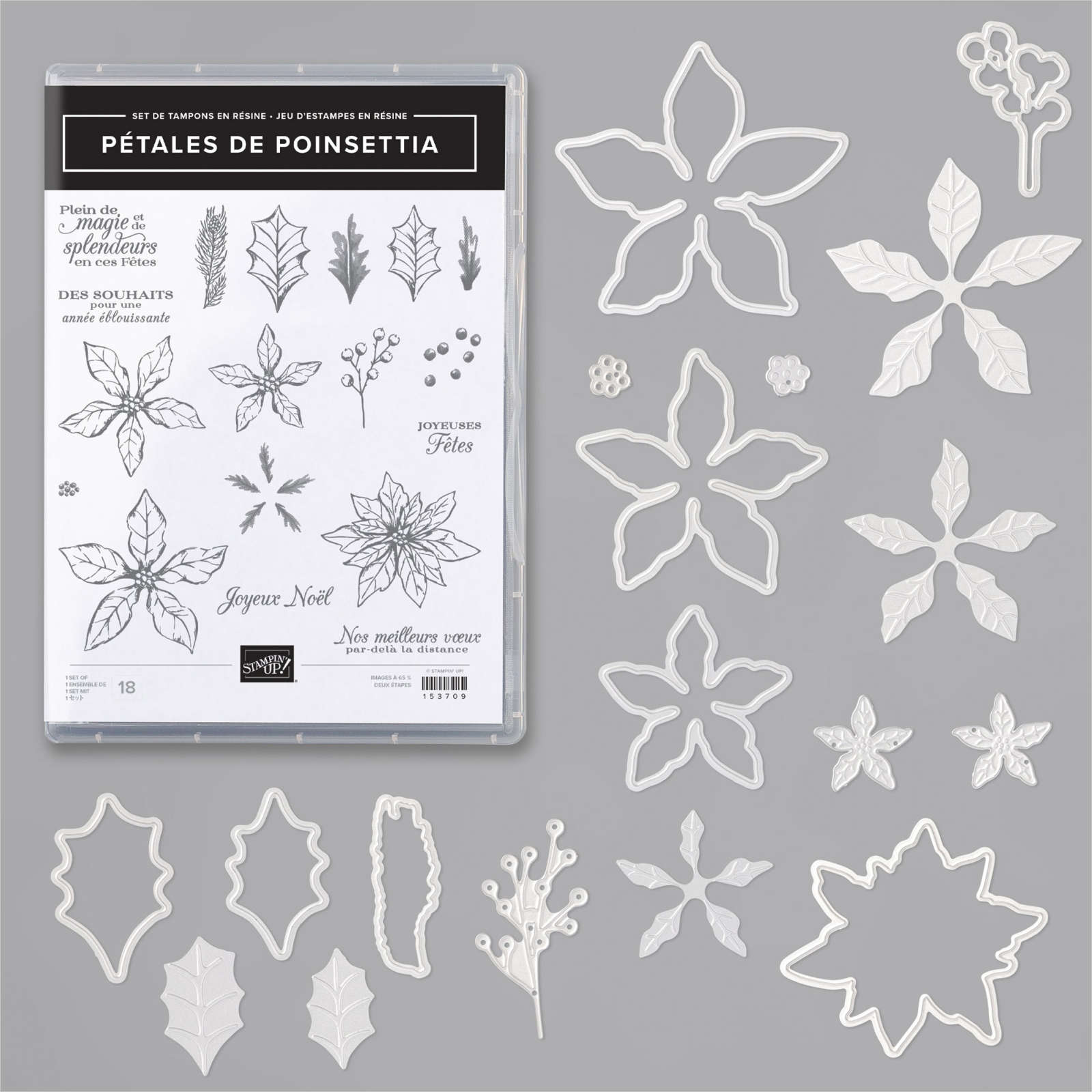 lot poinsettia stampinup