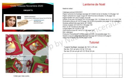 tutoriel lanterne avec les domes à secouer stampinuup et live facebook